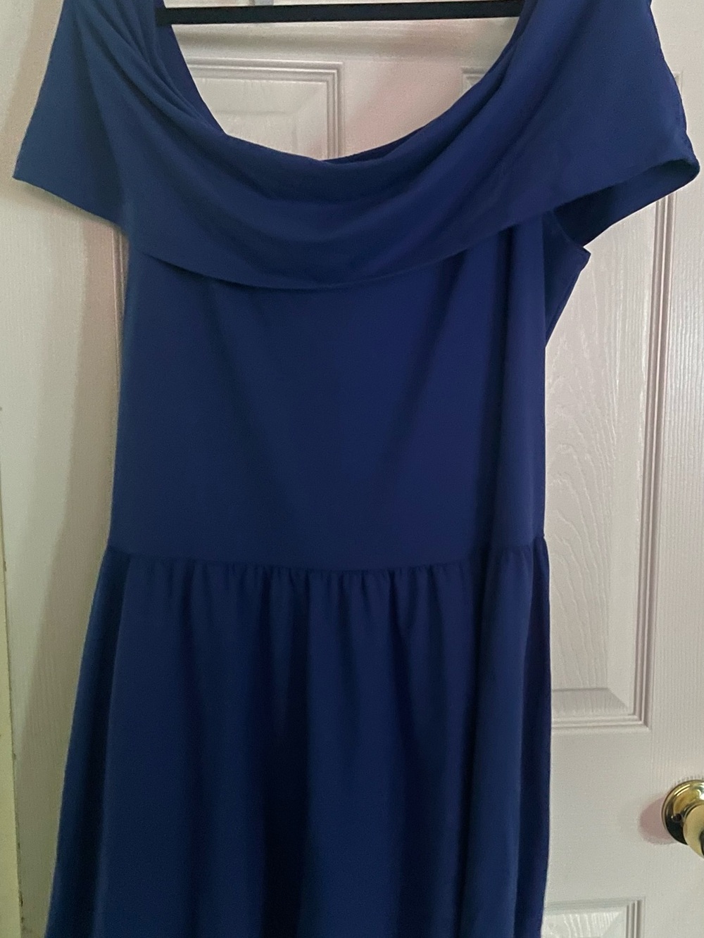 Off-Shoulder Blue Women’s Dress 2xl